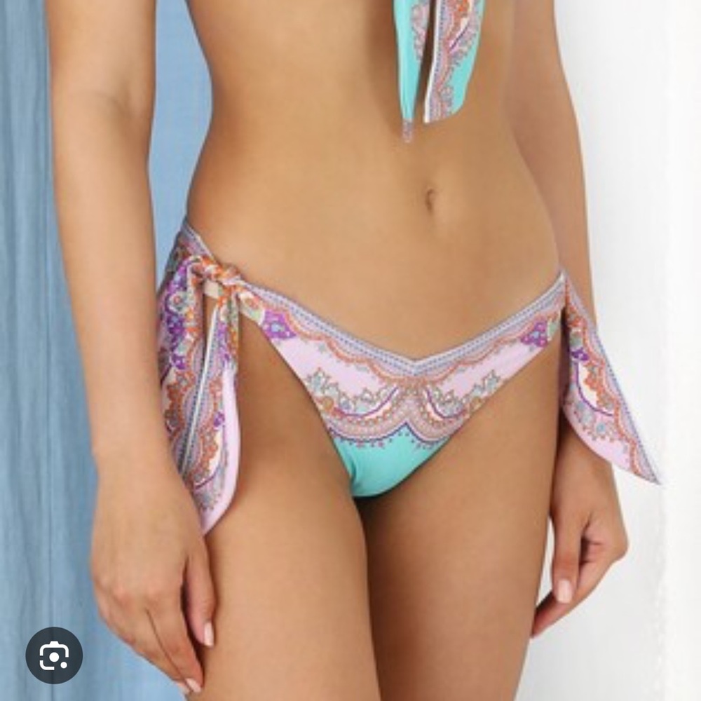 Zimmermann Lola Scarf Tie Bikini Bottom NWT